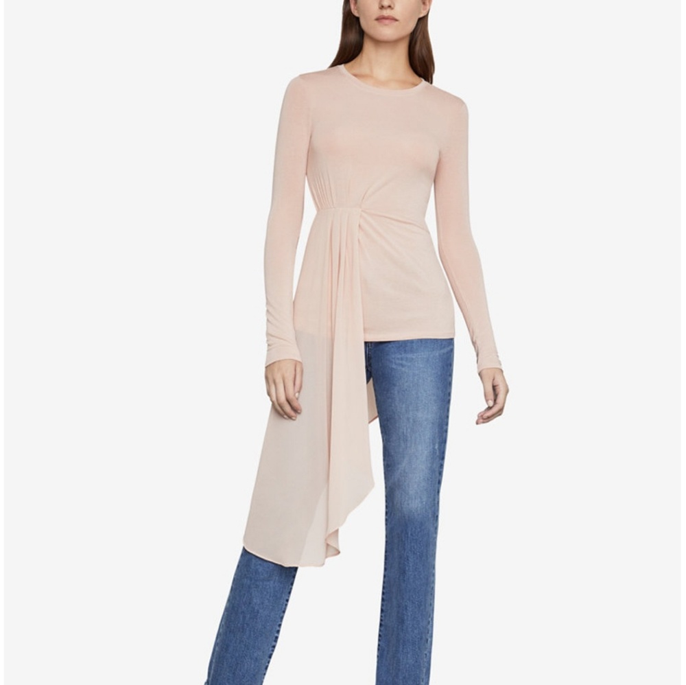 NWT BCBGMAXAZRIA Draped Asymmetrical Top